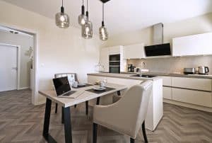 Ferienwohnung Quartier 23 in Nordhorn | Living | Küche und Essbereich